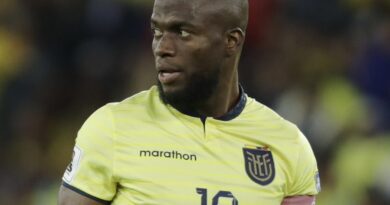 Enner Valencia jugador de la selección ecuatoriana