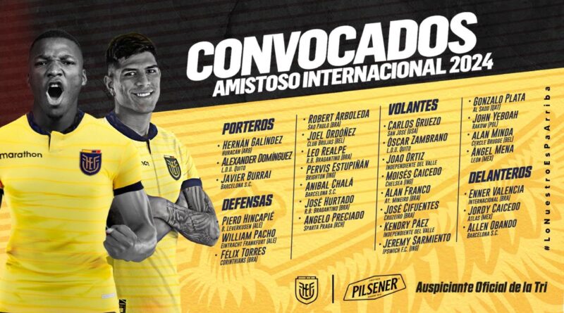 Gonzalo Plata consta en la lista de los 28 futbolistas convocados por Félix Sánchez para jugar contra Guatemala e Italia, en Estados Unidos.