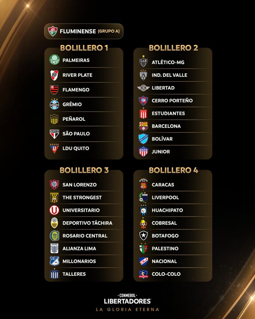 Bolilleros copa Libertadores 2024