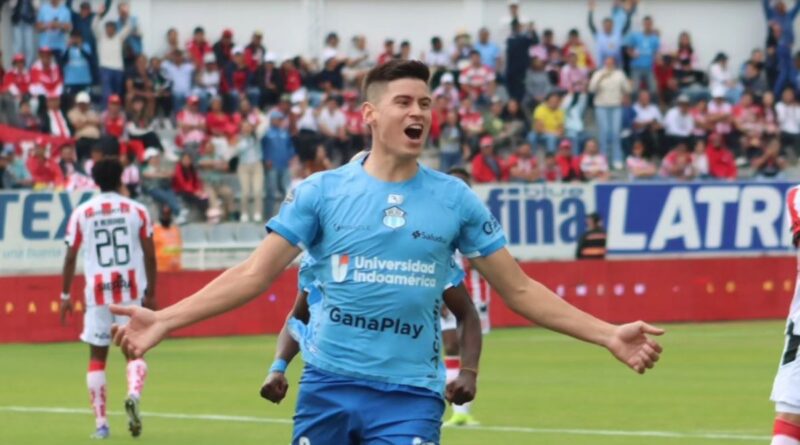 El argentino Facundo Pons anotó el gol de Macará ante Técnico Universitario, en el clásico ambateño, que se jugó en el estadio Bellavista.