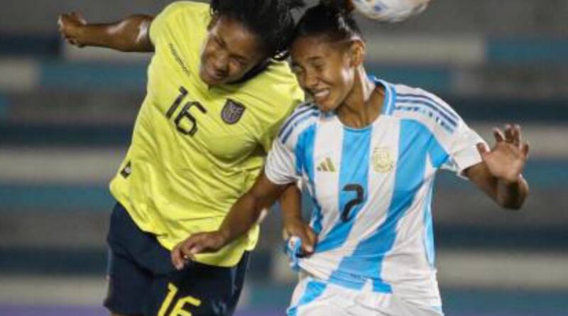 La Selección Femenina sub-20 de Ecuador quedó eliminada de la Sudamericana sub-20, tras empatar 1-1 contra Argentina.