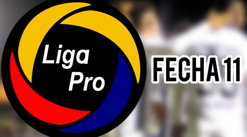 La jornada 11 de la LigaPro ecuatoriana se desarrollará del viernes 3 al lunes 6 de mayo.