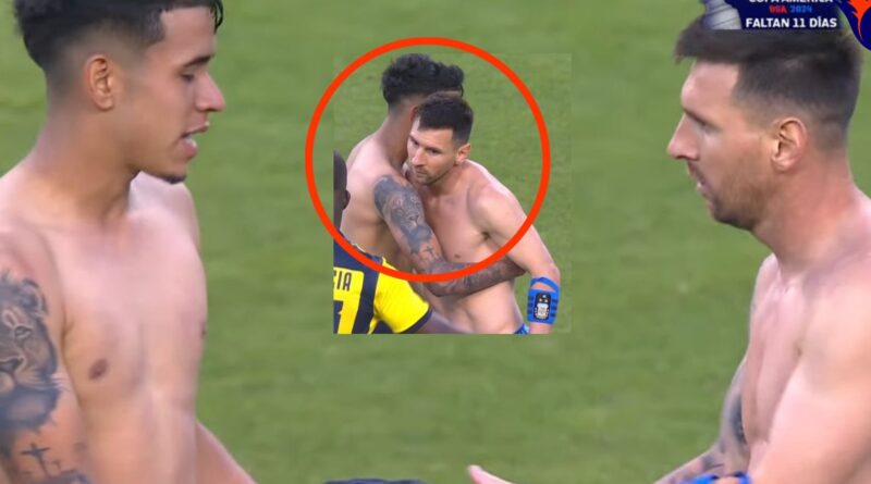 Kendry Páez intercambió camisetas con Lionel Messi