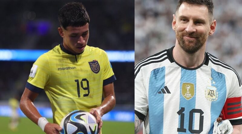 Kendry Páez jugará por primera vez contra la Argentina de Messi