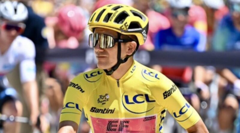 Richard Carapaz inició la etapa 4 del Tour de Francia como líder, pero culminó en el puesto 22 de la Clasificación General.
