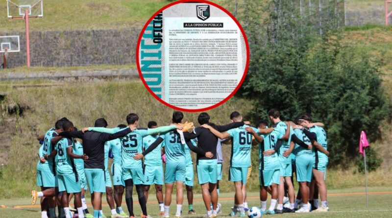 El Cumbayá FC enfrenta graves problemas institucionales y económicos, responsabilizando al Ministerio de Deporte y a la FEF.