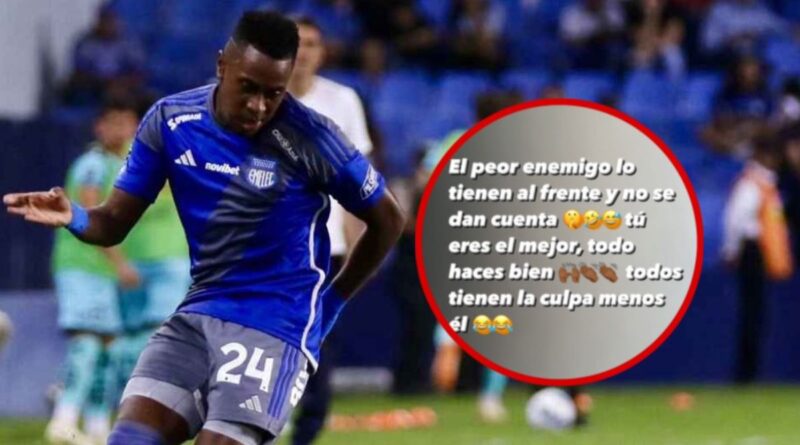 Bryan Carabalí publicó un mensaje en Instagram que parece una indirecta para José Pileggi, presidente de Emelec, tras las complicaciones en su traspaso a Barcelona SC.