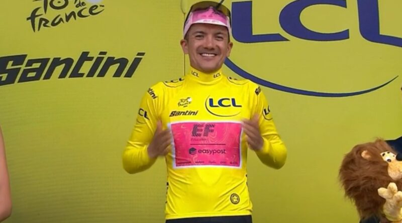 El ciclista Richard Carapaz hizo historia al convertirse en el primer ecuatoriano en liderar la clasificación general del Tour de Francia.