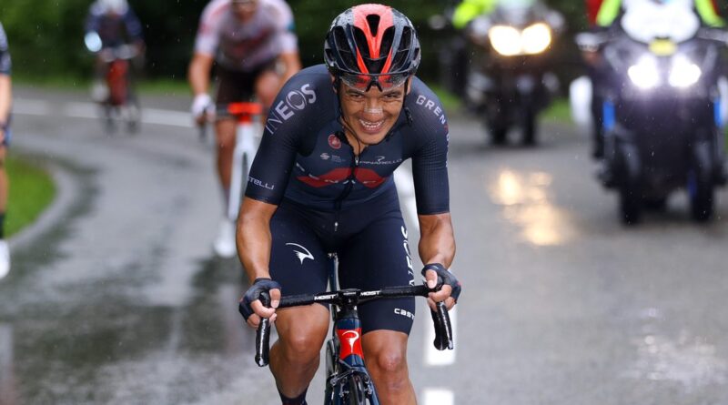 El ciclista ecuatoriano Richard Carapaz no paso apuros en la etapa 10 y pudo mantener el puesto 30 del Tour de Francia.