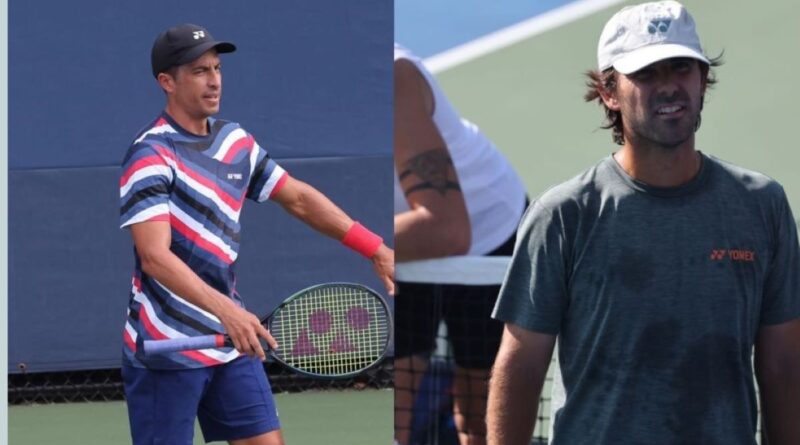 Gonzalo Escobar y Diego Hidalgo entrenaron este fin de semana en las canchas del complejo del US Open. Jugarán el cuadro principal.