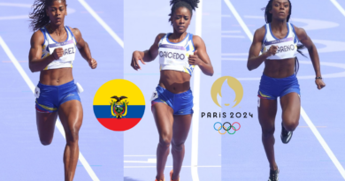 Atletas ecuatorianas al Repechaje en los 200 m Planos en Paris 2024