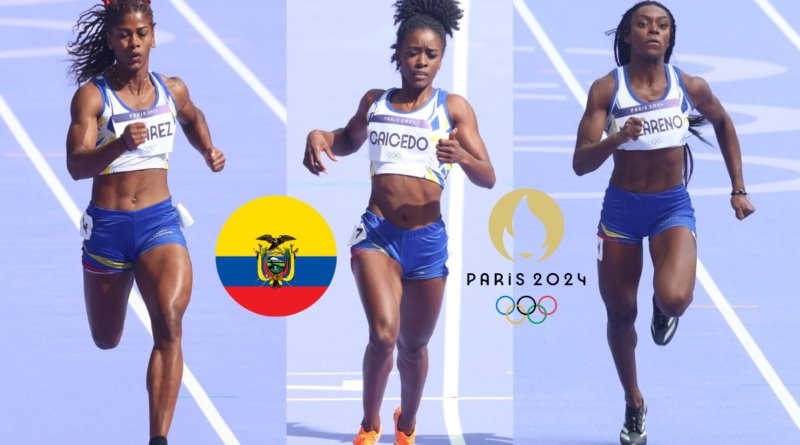 Atletas ecuatorianas al Repechaje en los 200 m Planos en Paris 2024