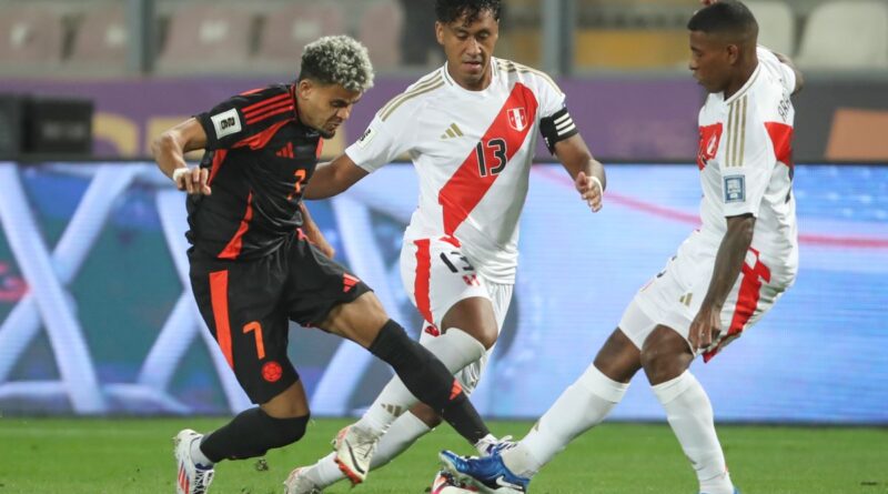 Luis Díaz anotó el gol del empate de Colombia ante Perú, el 6 de septiembre del 2024.