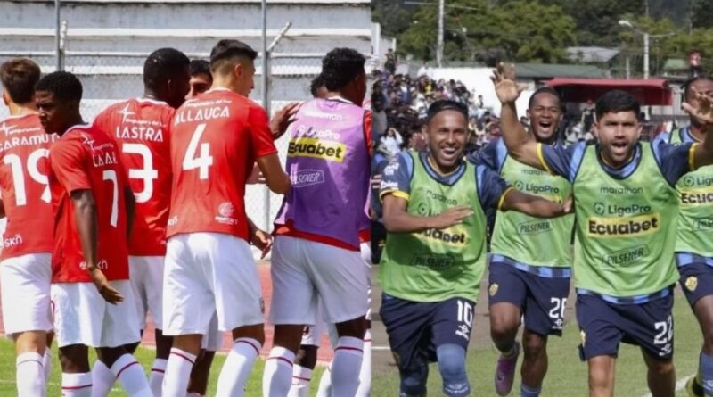 Leones FC y Chacaritas, los equipos que luchan por evitar el descenso en la Serie B ecuatoriana.