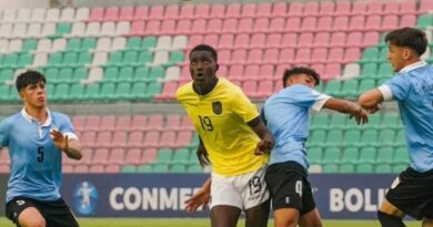 Juan Riquelme Angulo le da el empate a Ecuador Sub-15 ante Uruguay en el Sudamericano.