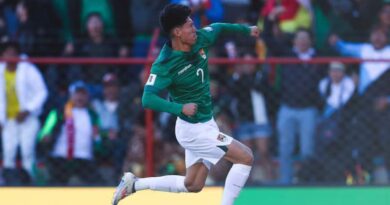 Bolivia sorprendió al vencer 1-0 a Colombia y poner fin a su invicto en las Eliminatorias Sudamericanas