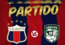 Cantera Orense vs. Deportivo Quito se jugará el 20 de octubre en Machala.