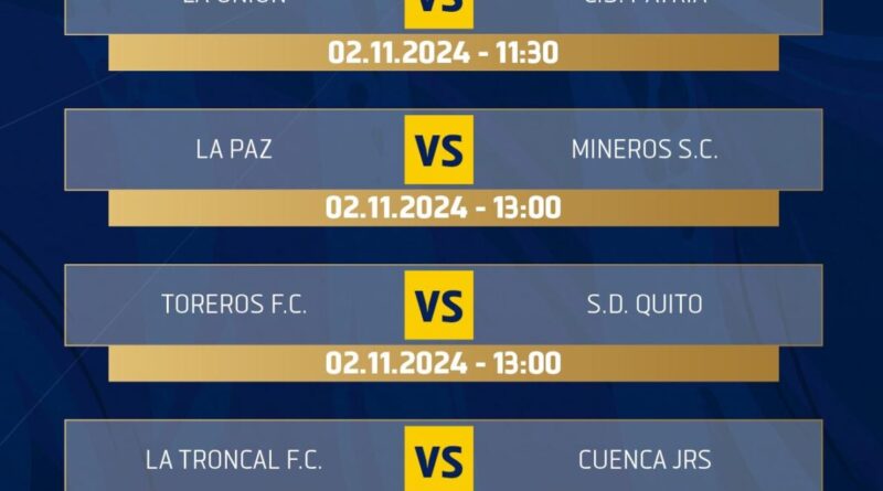 La FEF publicó los horarios para los partidos de ida del Ascenso Nacional, donde están clubes como SD Quito, D. Quevedo y LDU Portoviejo.