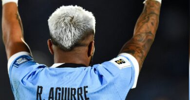 Rodrigo Aguirre, clave en el triunfo uruguayo frente a Colombia en Eliminatorias.