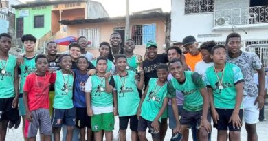 Robert Arboleda, jugador de Sao Paulo, estuvo presente en el campeonato 'La Para Arboleda'.