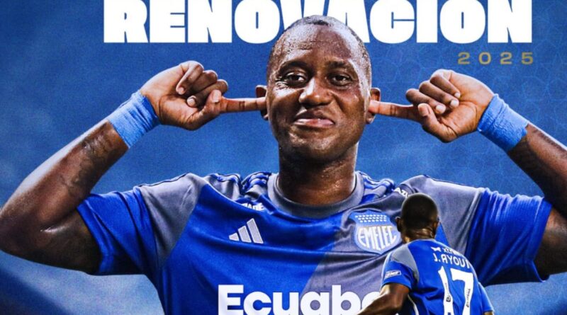 Jaime Ayoví continuará en Emelec hasta diciembre del 2025. El delantero, con pasado en México y Argentina, finalizaba contrato este 2024.