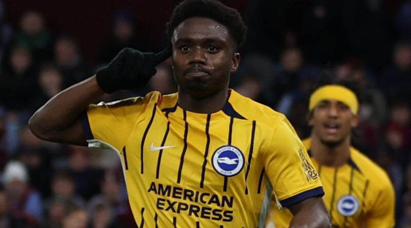 Brighton, dirigido por Fabian Hurzeler, acumula siete partidos sin ganar, tras empatar con el Aston Villa en la Premier League.