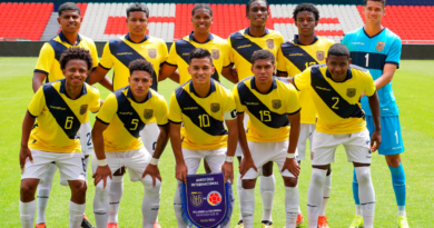 El grupo de Ecuador en el Sudamericano Sub-20