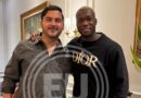 Felipe Caicedo llegó a Ecuador la noche del 10 de enero, y, tras una reunión con Antonio Alvarez, firmó por un año con Barcelona SC. Foto: El Universo