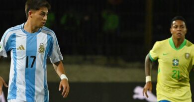 La Selección de Argentina goleó 6-0 a la Selección de Brasil en su debut del Sudamericano Sub-20