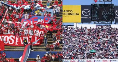 La hinchada de LDU se ubicará en la parte Norte del estadio Gonzalo Pozo Ripalda y El Nacional en la parte sur.