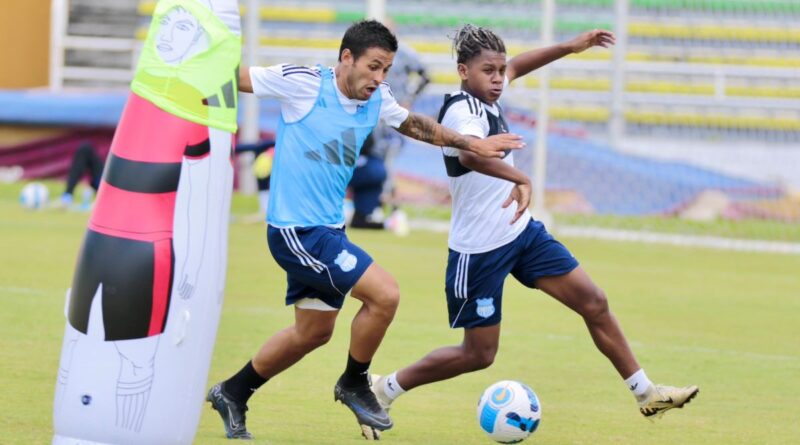 Emelec perdió 4-0 ante Deportivo Cali, en la serie Colombia, el 18 de enero del 2025.