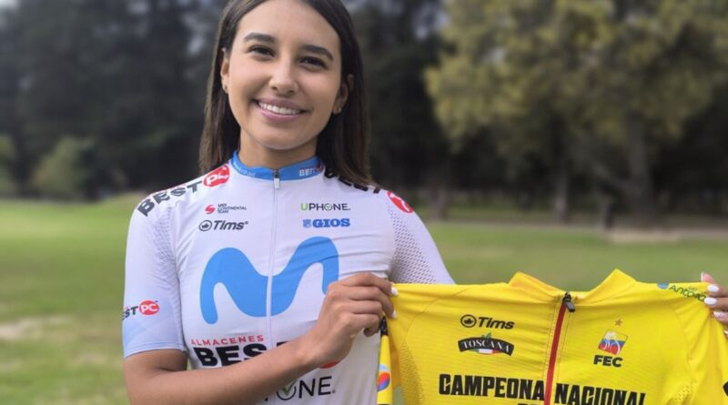 La ciclista ecuatoriana Natalia Vásquez, del equipo Movistar-Best PC, se consagró como la gran figura del Campeonato Nacional de Ruta de Ecuador.