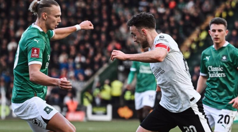 Liverpool, líder de la Premier League, acaba de quedar eliminado de la FA Cup a manos del colista de la Championship, el Plymouth Argyle.