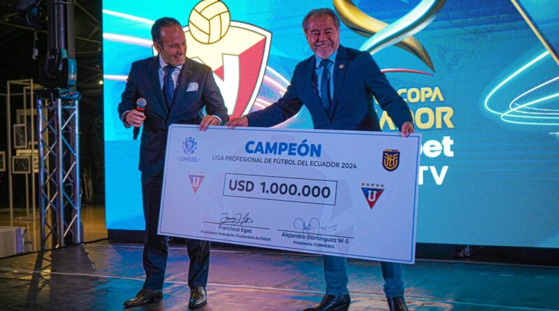 La Conmebol se equivoca en el premio de Liga de Quito