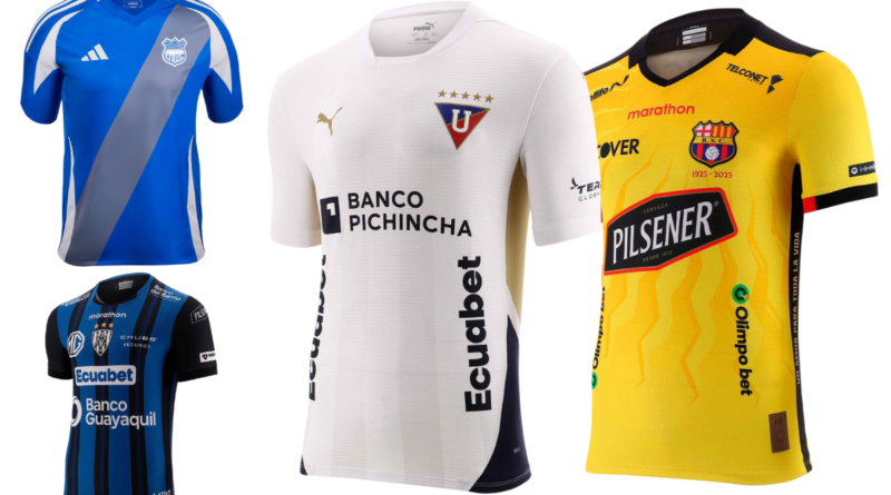 Las camisetas de los equipos para la LigaPro 2025