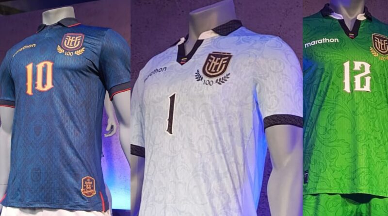 La Selección de Ecuador presentó su nueva camiseta en homenaje a los 100 años de la Federación Ecuatoriana de Fútbol (FEF).