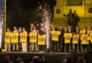 Barcelona SC celebró una sesión solemne por 100 años de historia en el Parque Centenario de Guayaquil.