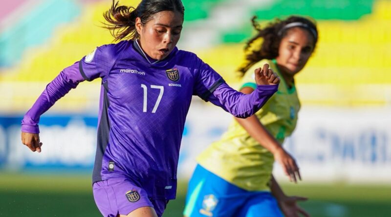 La Selección de Ecuador femenina Sub-17 cayó por 5-1 ante Brasil por el Sudamericano Femenino de la categoría.