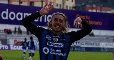 Claudio Spinelli marcó el gol del triunfo (2 a 1) para que Independiente del Valle (IDV) se lleve los tres puntos del Bellavista de Ambato.