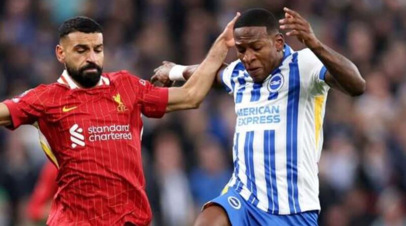 Pervis Estupiñán disputó los 90 minutos en la victoria 3-2 del Brighton sobre el Liverpool y sueña con la Conference League.