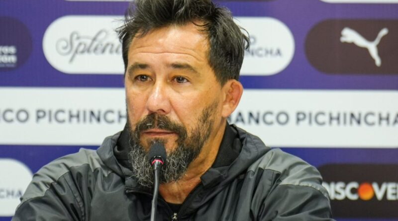 Pablo ‘Vitamina’ Sánchez, DT de Liga de Quito, habló en rueda de prensa previo al duelo con Universidad Católica por LigaPro.