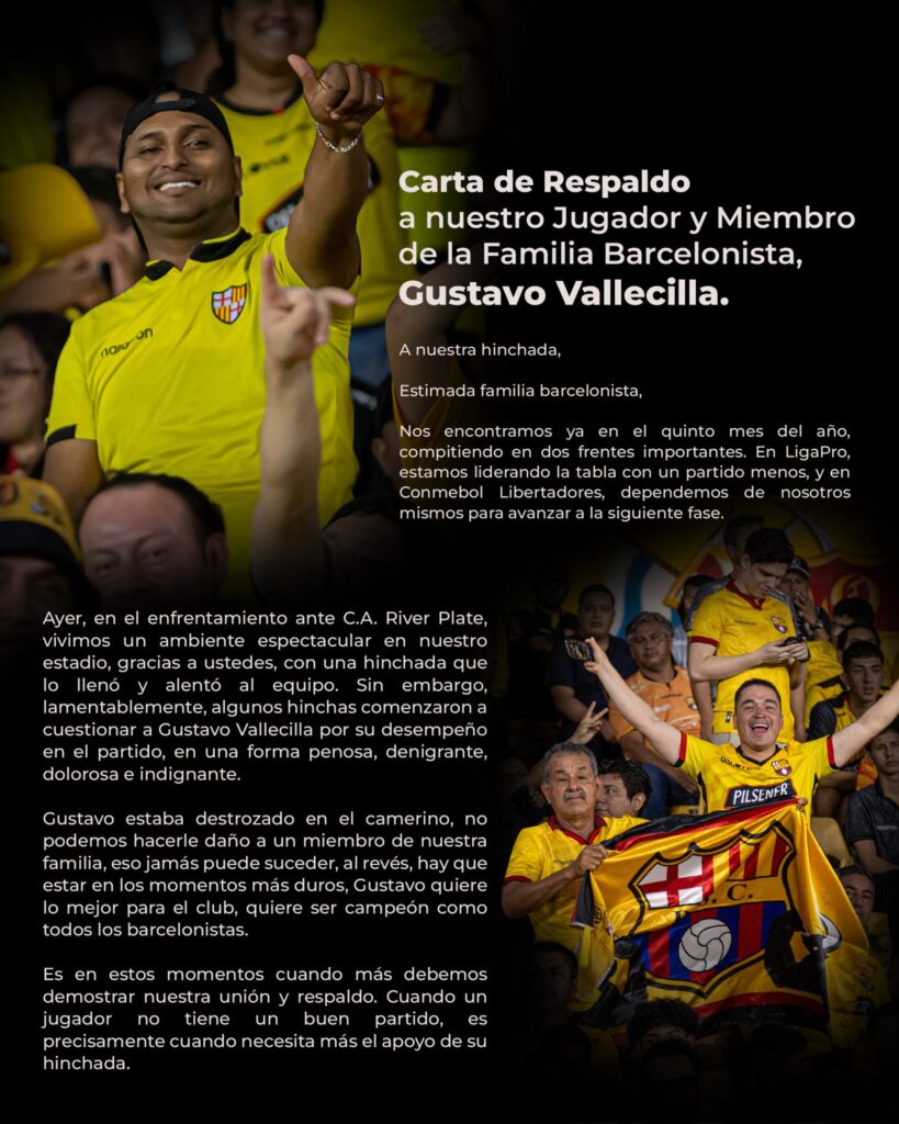 Carta Barcelona SC