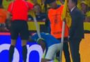 El Ecuador vs. Brasil se paralizó cerca de cinco minutos debido a un inesperado incidente con el banderín de tiro de esquina.
