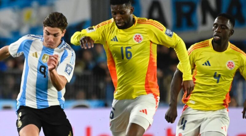 Argentina y Colombia empatan 1-1 en las Eliminatorias Sudamericanas y los cafeteros no aseguran su clasificación al Mundial 2026.