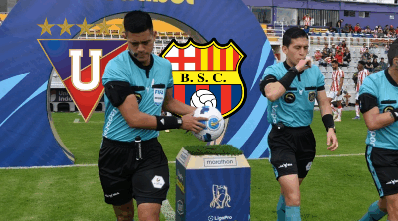 Anthony Díaz es el árbitro para el duelo entre LDU y BSC