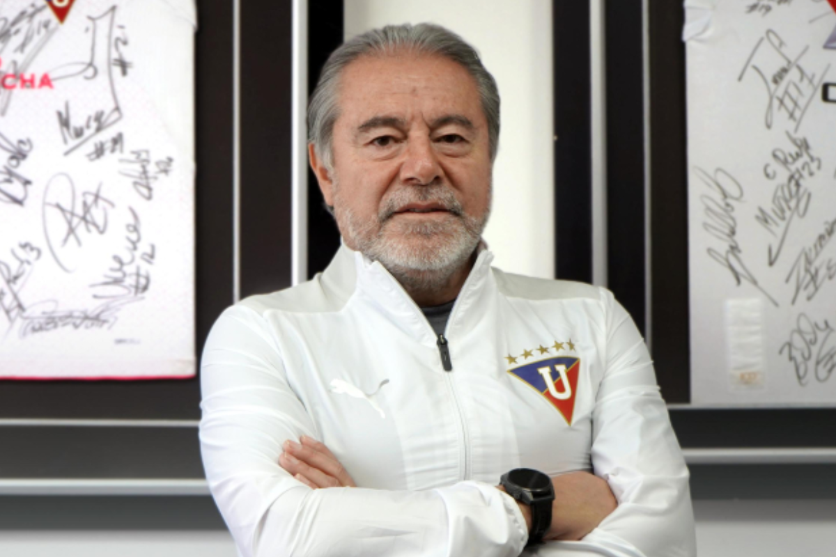 Isaac Álvarez es presidente de Liga de Quito. Foto: LDU