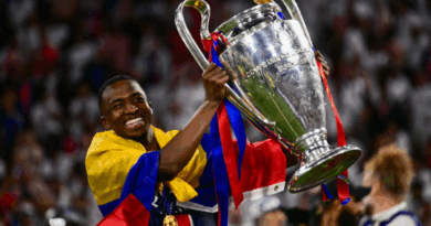 Así festejó Willian Pacho el título de la Champions League