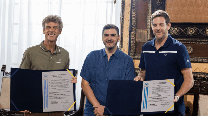 Martin del Potro y Gustavo Kuerten son homenajeados en Guayaquil
