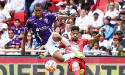 Bryan Ramírez en un partido de Liga de Quito ante Mushuc Runa, el 3 de agosto del 2025. Foto: API