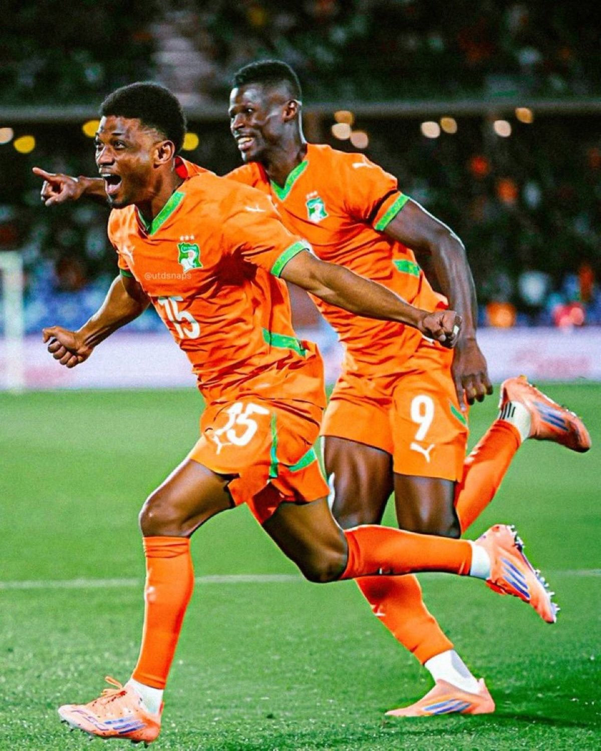 Amad Diallo anotó su tercer gol en la Copa de África ante Burkina Faso, 6 de enero de 2026.